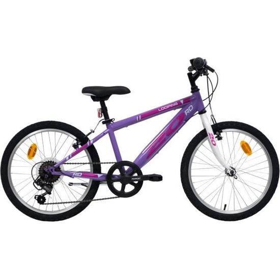 Vélo enfant VTT 20'' 6 Vitesses Shimano TY21 Freins V-brake fille