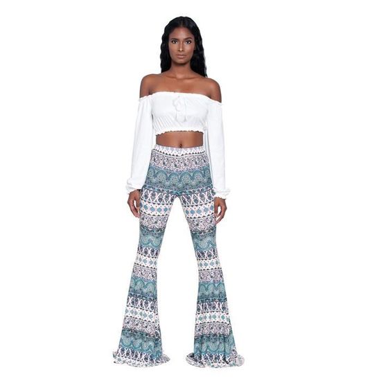 Pantalon Palazzo Femme Large Slinky - Taille 10 à 16 - Polyamide/élasthanne - Multi-couleurs - Neuf étiqueté