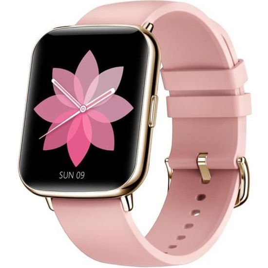 Montre online connecté rose