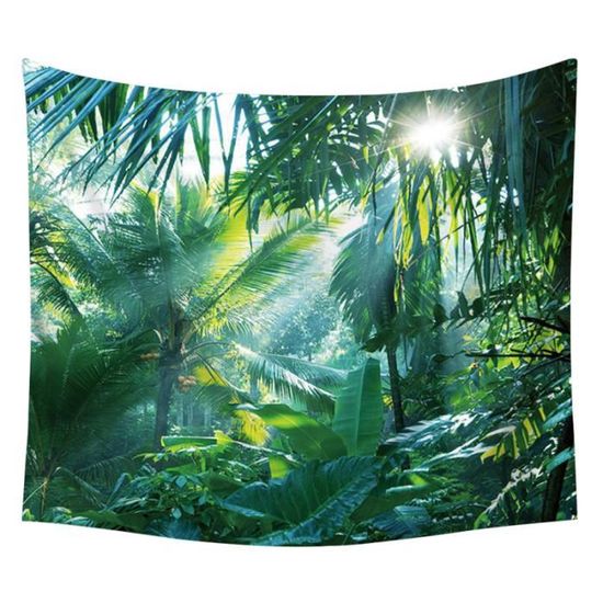 1 Pc 235x180 CM vert paysage tapisserie délicat Unique tenture murale couverture Portable serviette de plage  OBJET DECORATIF