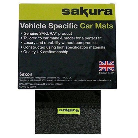 Perfect Fit Noir tapis de voiture Tapis de sol sur mesure pour RENAULT SCENIC II 2003-2009 
