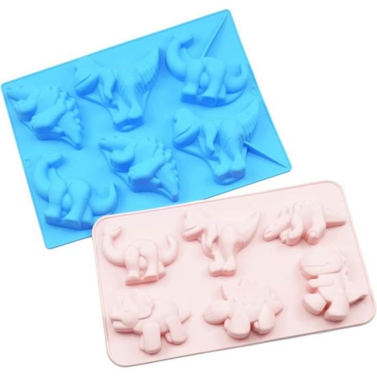 Lot De 4 Moules à Savon Silicone 6 Cavités - Formes Rond, Ovale, Rectangulaire - Artisanat & Pâtisserie
