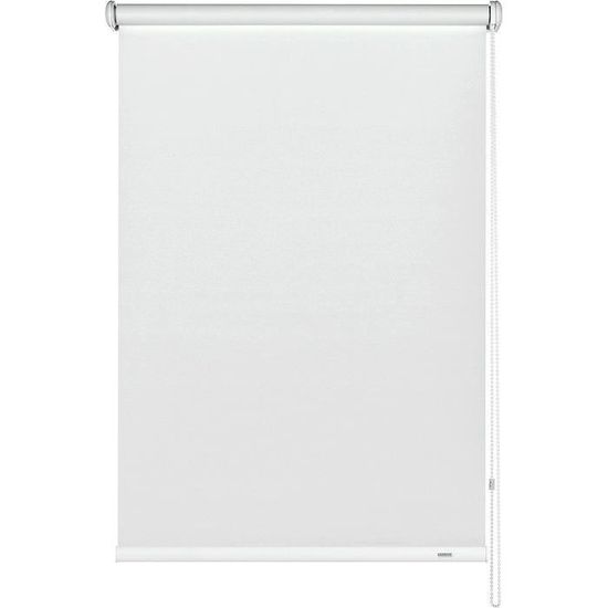 Gardinia Store Romain à Clipser, Transparent, Kit de Montage Inclus, Store Romain à 2 Rails EASYFIX, Blanc, 50 x 140 cm (LxH