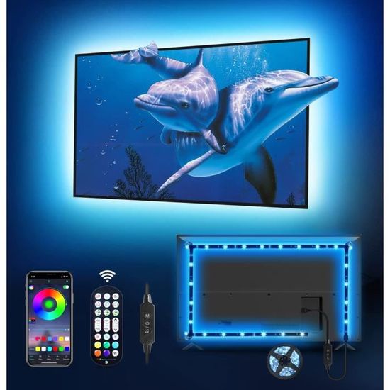 VU-mètre à LED Activé Par Le Son - Décoration Rétro Avec Rétroéclairage RGB Pour Table