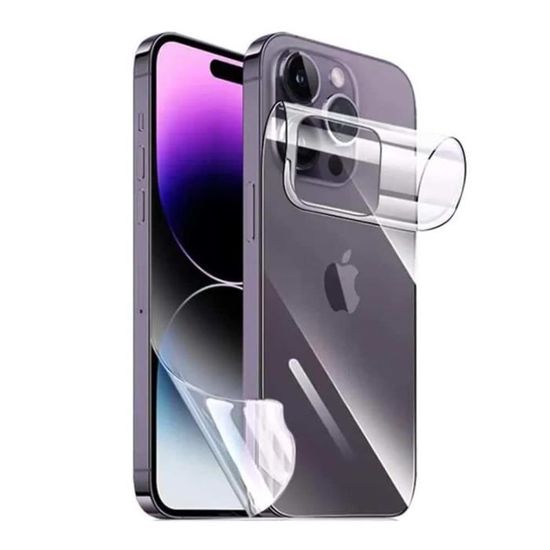 Film Protection Hydrogel IPhone 17 6.3" - 2 Pièces Avant/arrière - Anti-traces, Auto-réparant - Transparent Haute Sensibilité