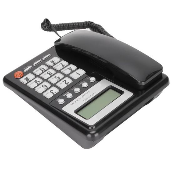 Omabeta Téléphone filaire KXT504 téléphone fixe multifonctionnel sans