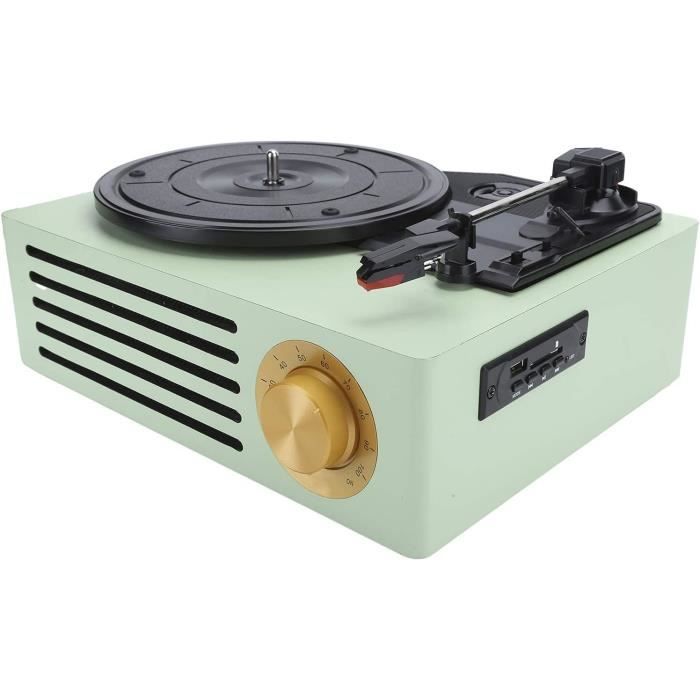 Tourne-Disque rétro, Phonographe Gramophone Vinyle Audio Portable