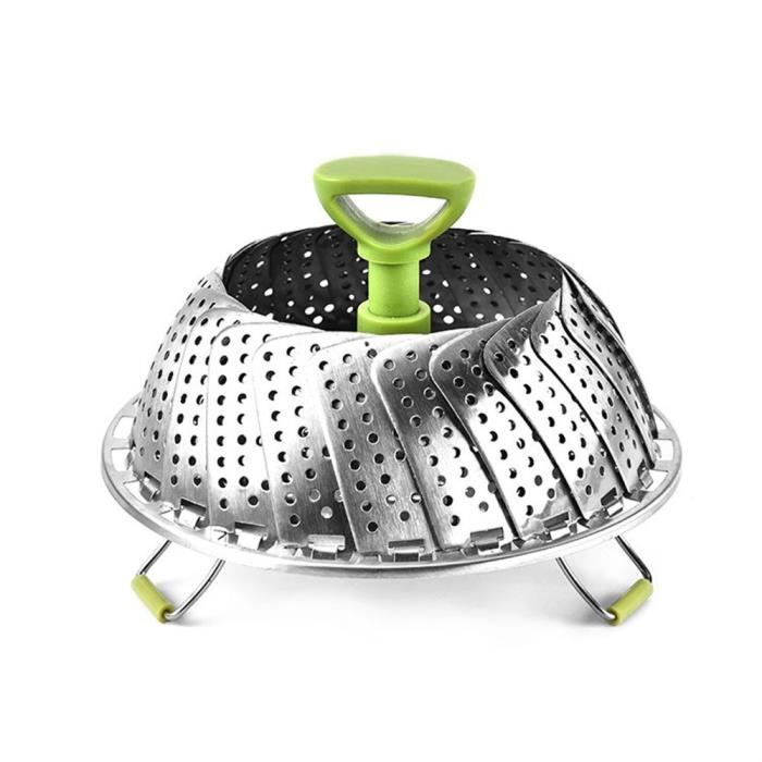 Steamer pliant en acier inoxydable