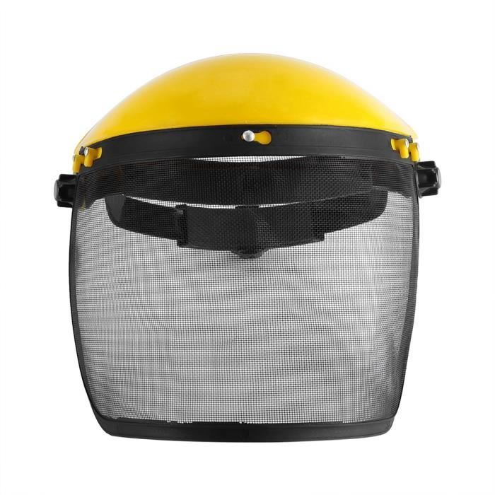 Casque de sécurité avec visière en mesh pour protéger la foresterie