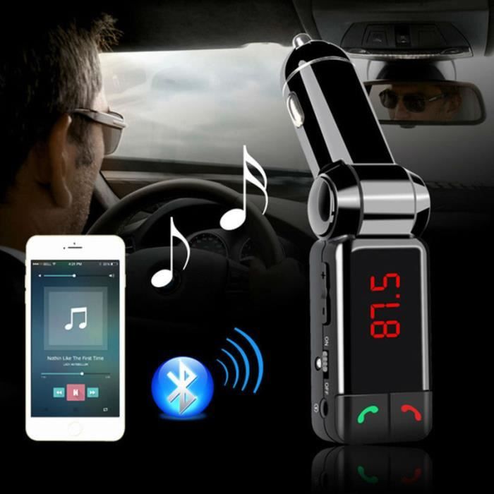 Kit de voiture Bluetooth Lecteur MP3 Kit transmetteur FM kit voiture avec SD lecteur USB de carte TF distance style voiture Transmet