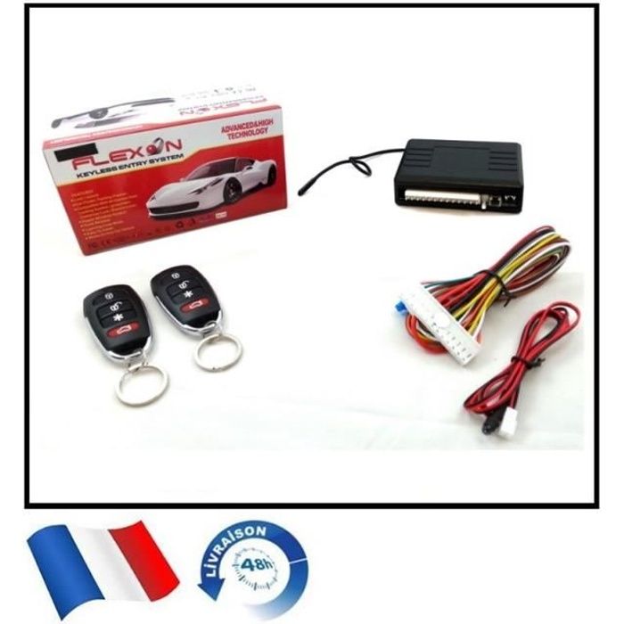 KIT TÉLÉCOMMANDE VERROUILLAGE CENTRAL UNIVERSEL POUR TOUTES AUTOS VOITURE