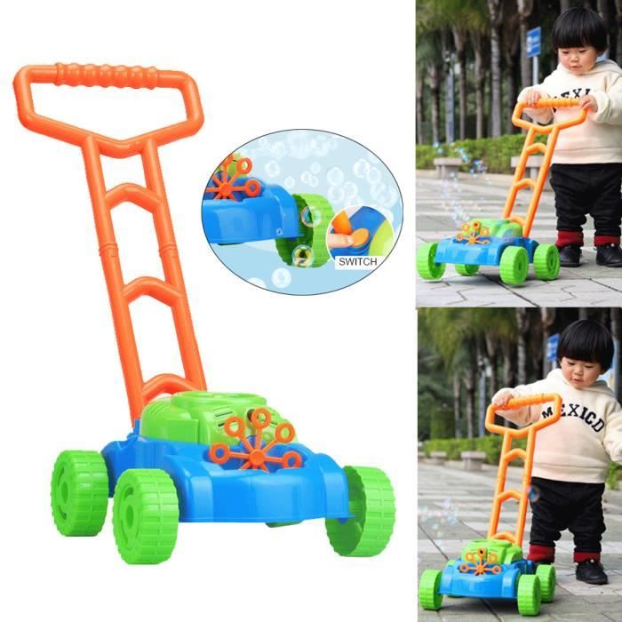 Nouvelle voiture pour enfants anti-éclaboussures bulles tondeuse à gazon en plein air jouets de jardin amusant m3460