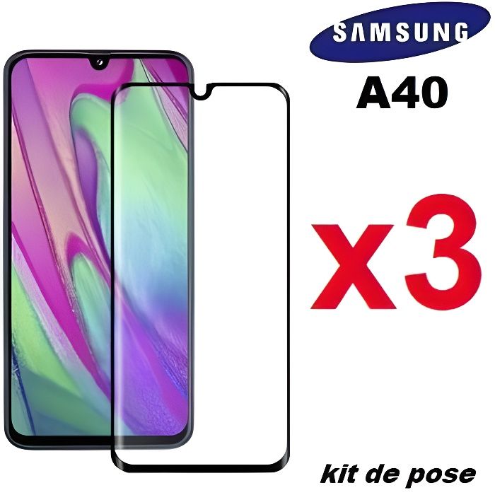vitre protege ecran verre trempe samsung A40