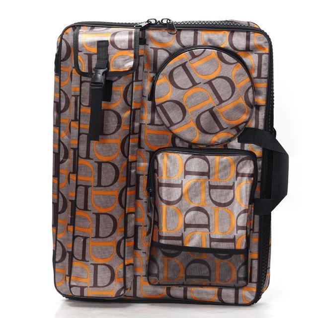 1PCS Toile Sac Art Portefeuille Sac Sac à Dos Sac à Dessin Sac à Bandoulière avec Zipper Bandoulière pour Artiste Peintre Étudiants