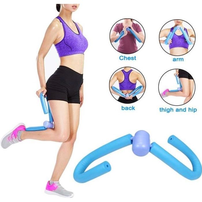 Appareil de musculation pour poitrine, bras et cuisses Bleu