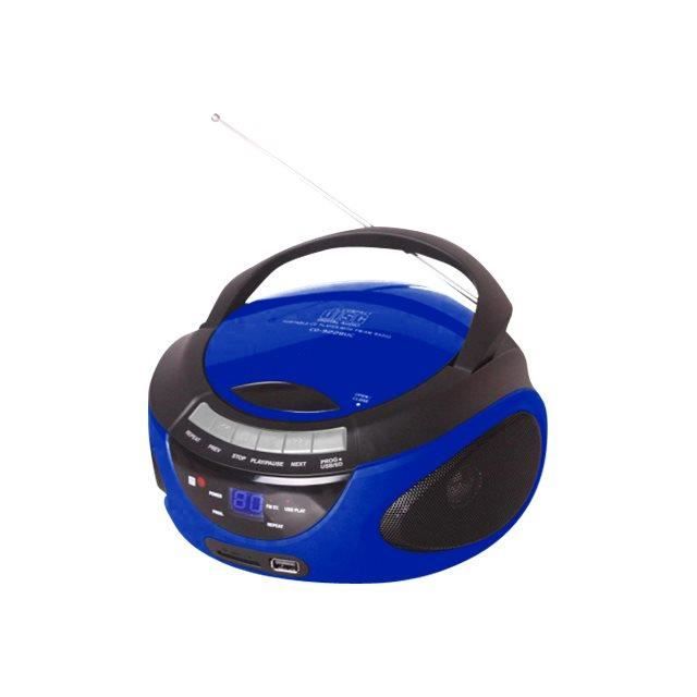 Metronic Radio CD-MP3 Bluetooth Boombox 2 Watt bleu