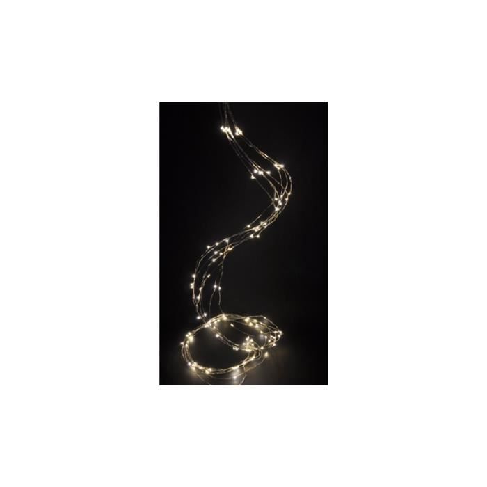 Guirlande cascade intérieur 700 LED - 3,5 m - Blanc chaud