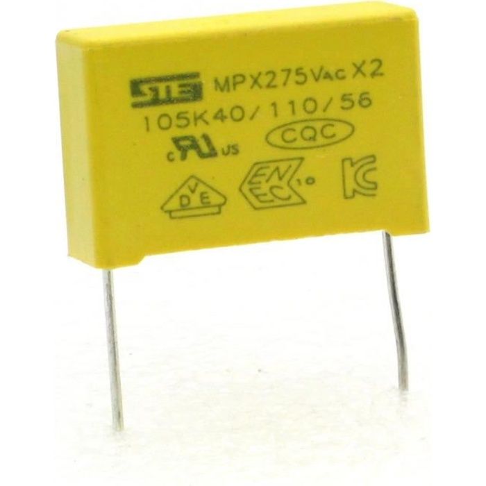 Condensateurs MPX-X2 105K 1uf P:22.5mm 275V - Songtian - 228con497