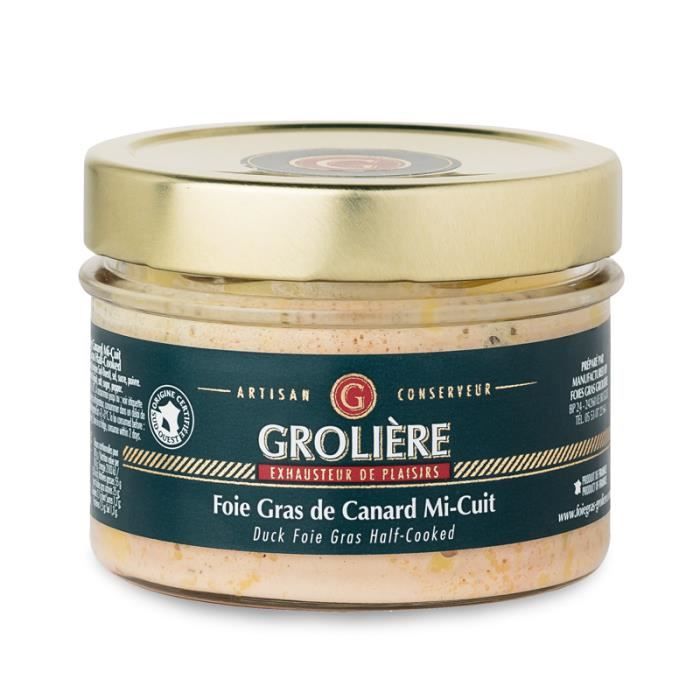 Foie Gras de Canard Mi-Cuit (Poids en gramme: 180 g)