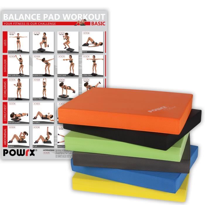 Balance Pad Deluxe en différentes couleurs / Tapis d´entraînement/ Coussin d´équilibre Couleur:Orange
