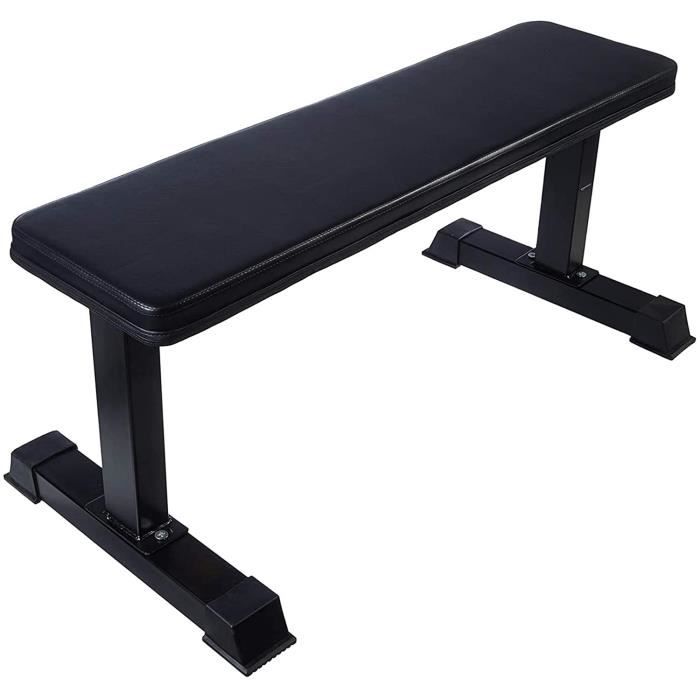 BANC DE MUSCULATION LSVRGI Banc dexercice Agrave Poids Plat 41 X 20 X 11 Pouces Banc Plat Chaise Romaine Banc Multifonctionnel 86