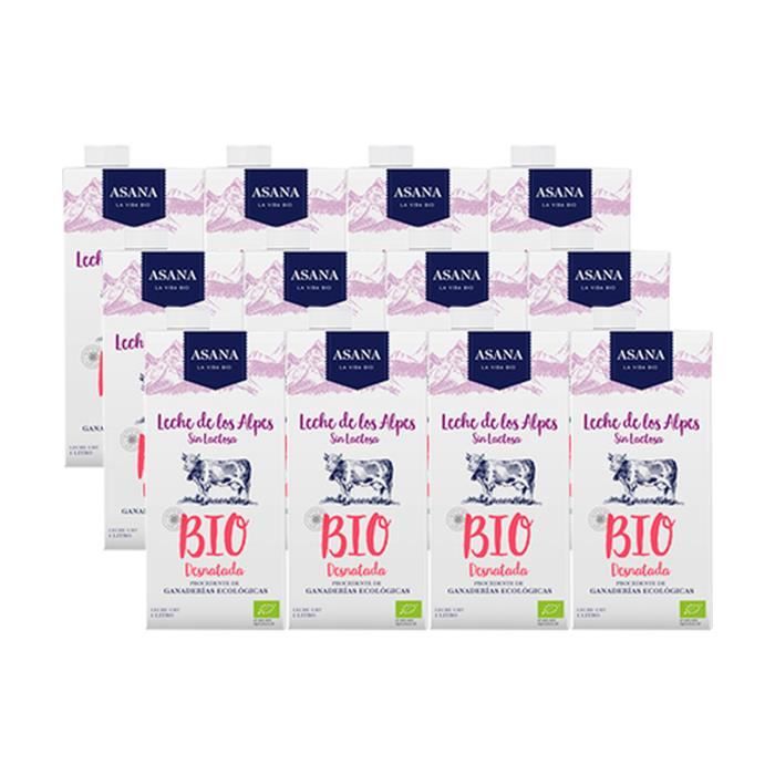 ASANA Lait écrémé sans lactose Bio 1 L