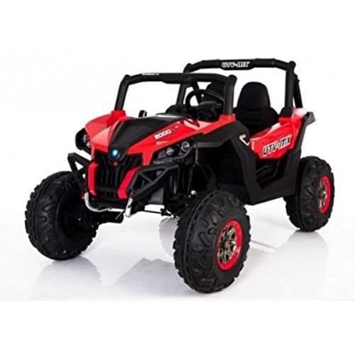 VEHICULE Voiture électrique 2 places 24V Buggy UTV-MX Rouge - Pack Luxe