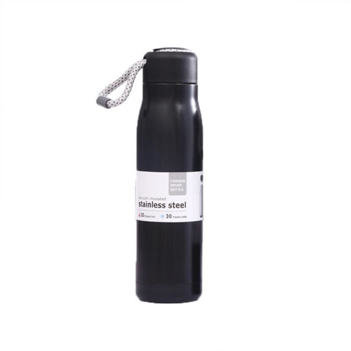 Gourde - Bouteille isotherme,400-500ml Portable Sports de plein air voyage théière bouteille d'eau Portable 304 - Type black 550ml