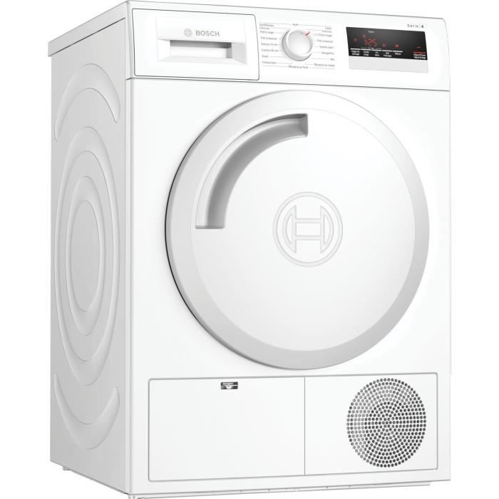 Bosch - sèche-linge à condensation 60cm 7kg b blanc - wtn83207ff