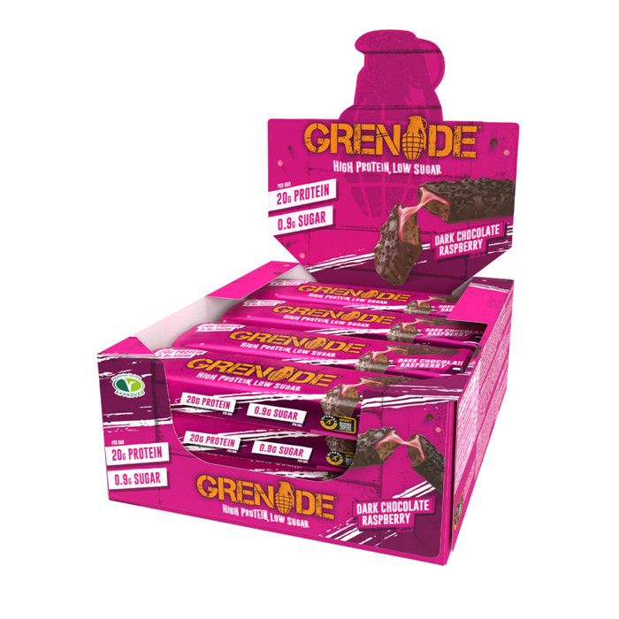 Grenade Carb Killa High Protein And Low Carb Barre Nutritive, 12 x 60 g - Raspberry & Dark Chocolate - 2000-10-90-00