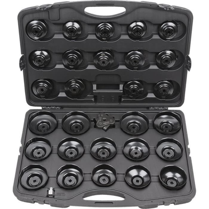 KS TOOLS 150.9350 - Coffret de Cloches pour Filtre a Huile - Outillage Mecanique Auto pour Couvercles de Filtre a Huile - Out