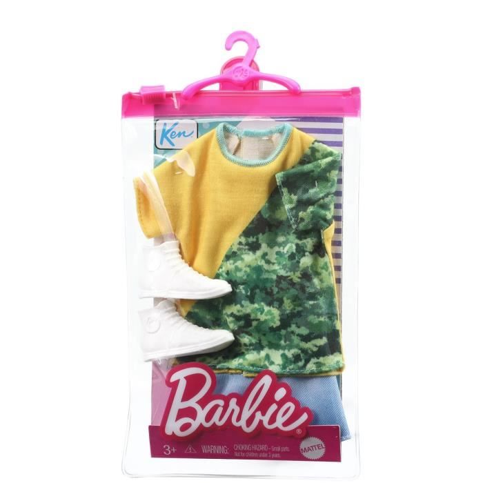 Barbie fashion pack - GRC78 - Ken Fashion Beach – T-shirt, short et baskets tendance