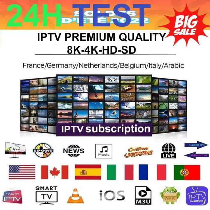Essai de 24H 15K + Channel European/French/Arabic/Africa/VOD TV ...