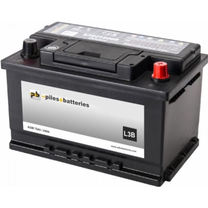 Batterie de démarrage L3B 12V 70Ah / 640A