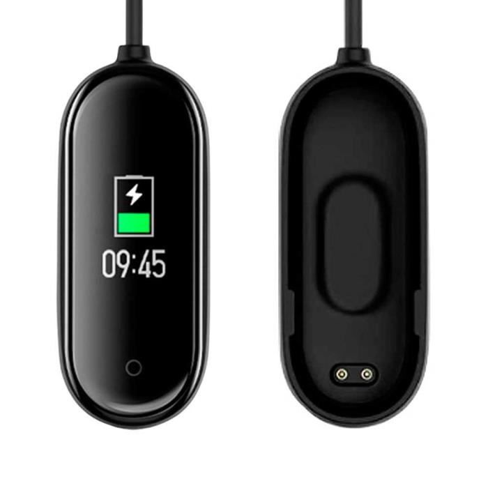 OCIODUAL Chargeur Transfert de Donnees Cable USB pour Xiaomi Mi Band 4 Bracelet Sport Noir