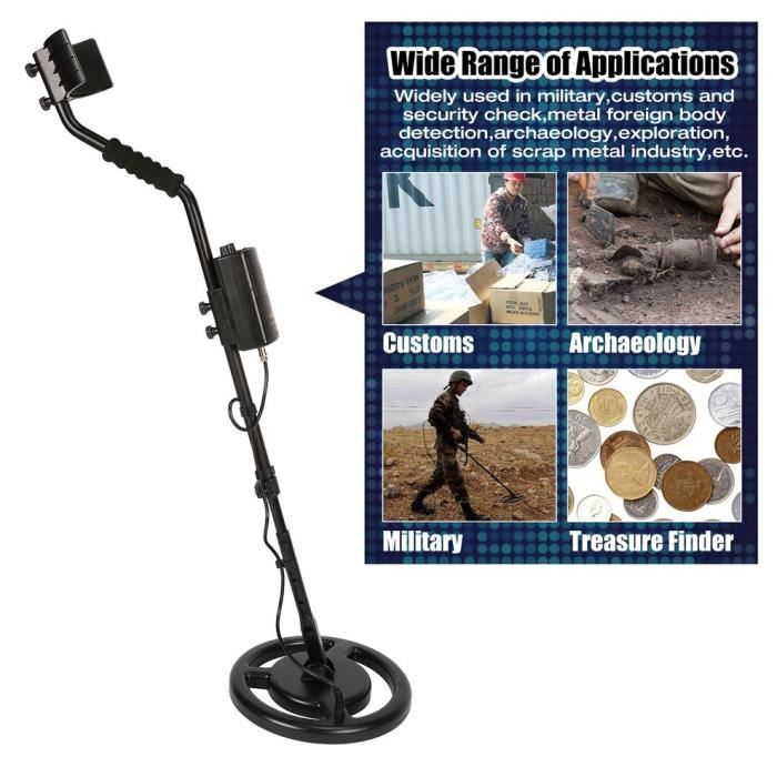 Outil de recherche de scanner de détecteur de métaux souterrain SMART SENSOR AR944M - Noir