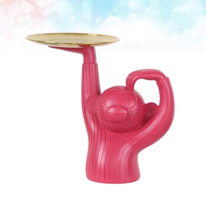 1pc Snack Plate Desktop Storage Resin Parure de bureau Singe Shape Design for Living Room (Random Color) ASSIETTE - PLATEAU REPAS