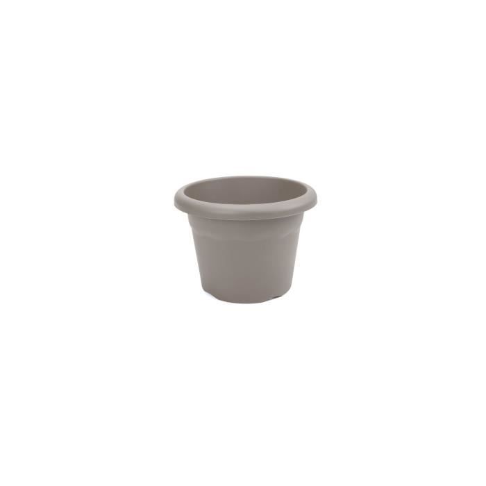PLASTIKEN Pot à fleurs Ø 52 cm rond - Taupe