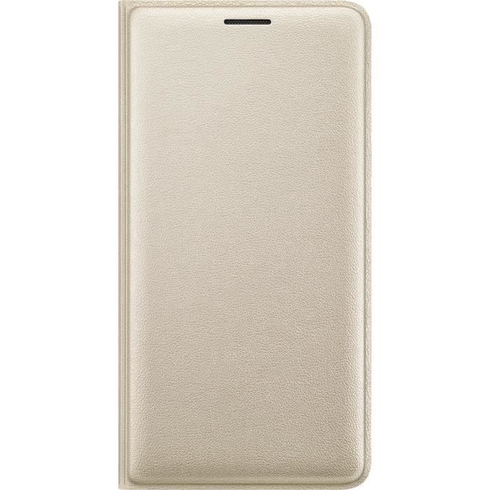 Samsung Etui Flip Wallet Galaxy J3 - Doré