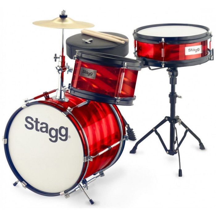STAGG Batterie junior complète 8-/ 10-/ 12- avec accessoires