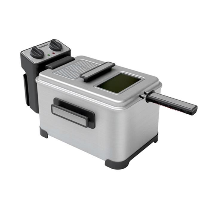 THOMSON THDF06290 - Friteuse électrique Semi Pro - Arrêt automatque - Minuterie : 30 minutes - 4L - Puissance 2000 watts
