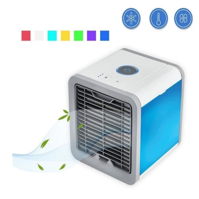 Climatiseur Mobile Ventilateur USB Portable Refroidisseur D'air Personnel Puissant pour Bureau Voiture Chambre Couche (blanc)