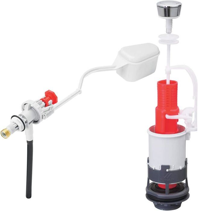 Wirquin - MP80 - mécanisme de wc à commande mécanique + robinet flotteur à levier