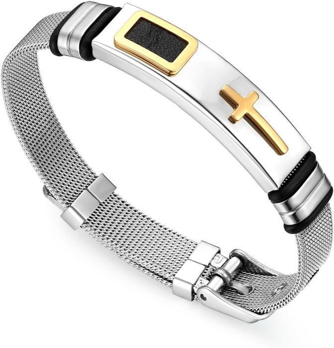 Ticome Messi10 Bracelet En Silicone Et Acier Inoxydable Motif