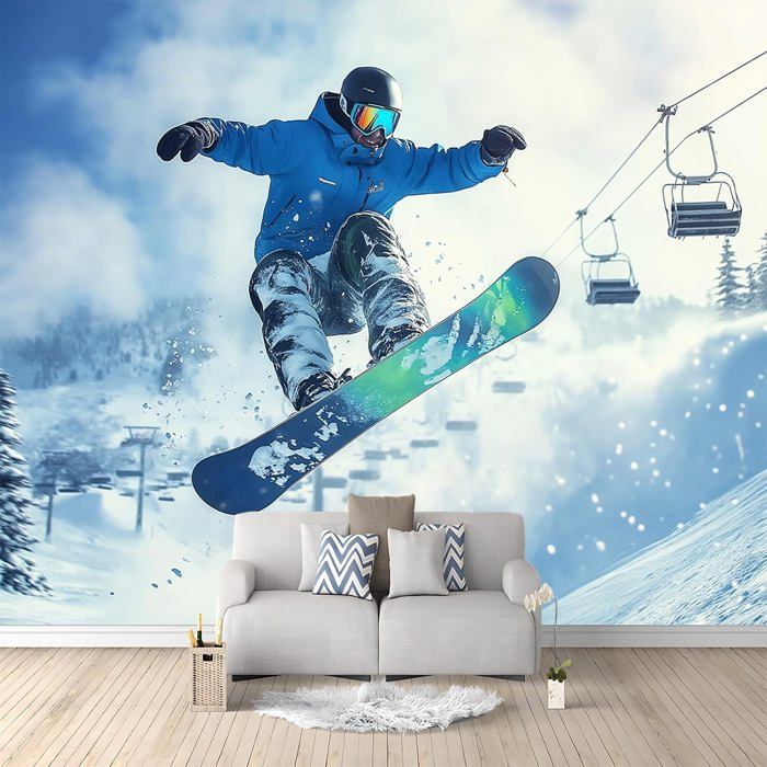 Papier Peint Plafond Mural Motif 3D NA6223 - Décalcomanie Déco AJ MUR Fay - Neuf