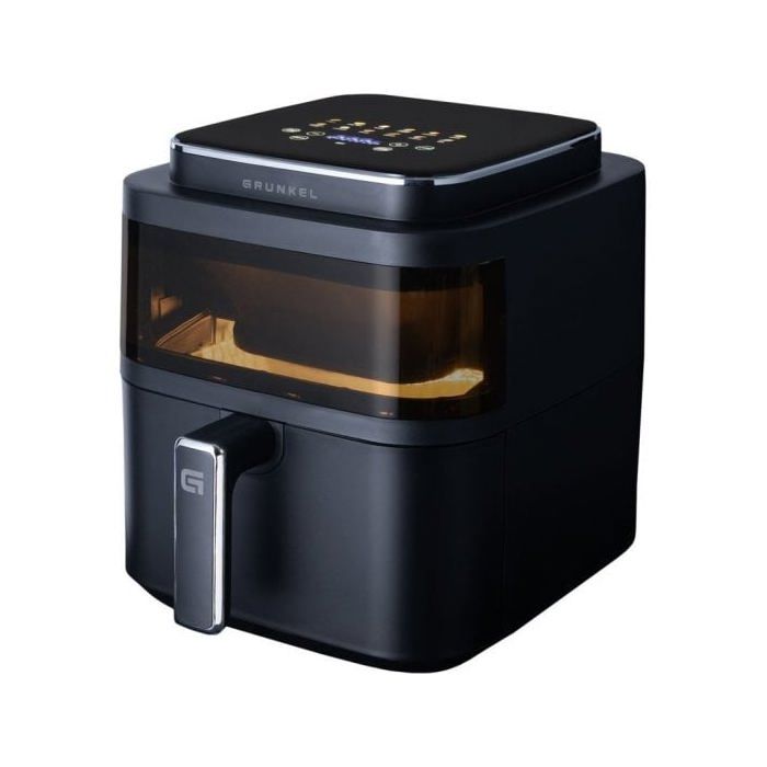 Grunkel Black Light Fryer Freidora Aire Air Fryer 12 Programas 6L 1400W Negro - Grunkel