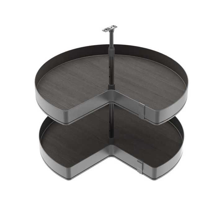 Etagère d’angle tournante EMUCA Harmony 8383335 anthracite Etagère d’angle tournante EMUCA Harmony 8383335 anthracite