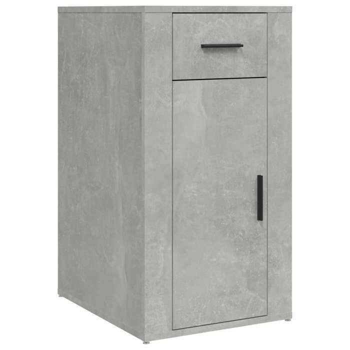 Gris Classeur/Armoire de bureau CLARENCE Gris béton 40x49x75 cm Bois dingénierie LV1967