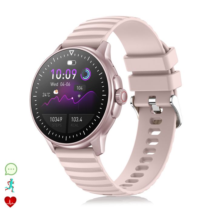 DAM Smartwatch ZW45 avec notifications dApps appels Bluetooth. Moniteur de tension et doxygène dans le sang. 4 9x1 1x4 7 Cm. Rose DAM Smartwatch ZW45 avec notifications dApps appels Bluetooth. Moniteur de tension et doxygène dans le sang. 4 9x1 1x4 7 Cm. Rose