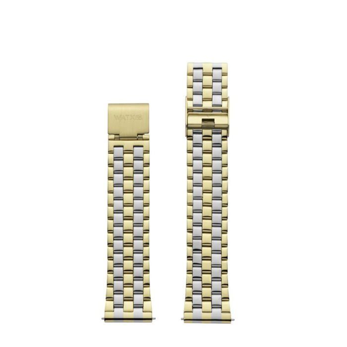Bracelet en acier inoxydable - Watx - Multicolore - Mouvement Quartz - 18 mm - Cristal - Unisex - Verre minéral